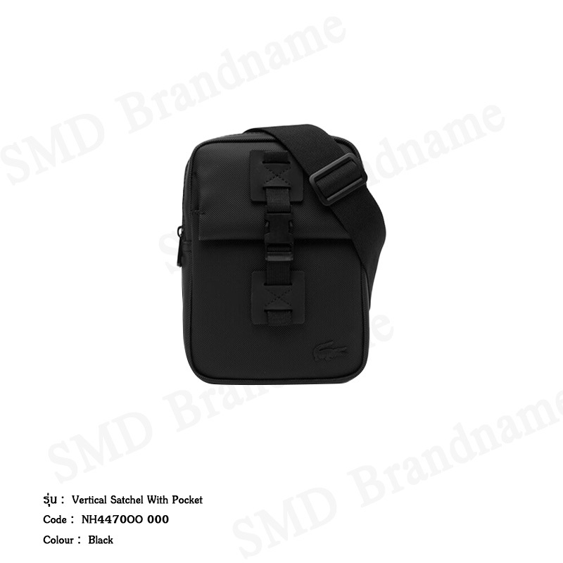 Lacoste กระเป๋าสะพายข้าง รุ่น Vertical Satchel With Pocket Code: NH4470OO 000