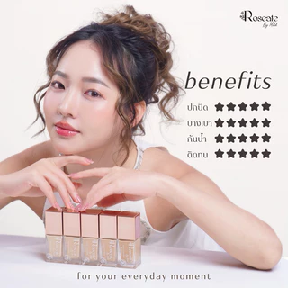 (แบบขวด) รองพื้นขวด Roseate Dreamy Skin Foundation รองพื้นคุมมัน กันน้ำ ปกปิดเนียน SPF50 PA+++
