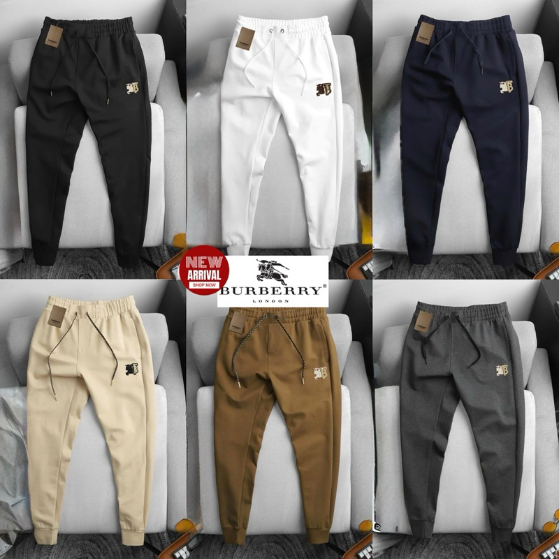BURBERRY JOGGER PANTS UNISEX กางเกงขายาวสไตล์จ๊อกเกอร์ ใส่แมทช์ทุกชุด ส่งไวจากไทย