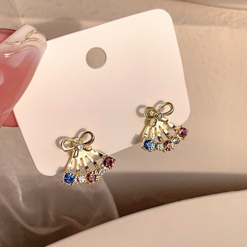 colorful bow - morning.earrings