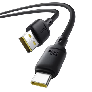 Baseus สายชาร์จเร็ว รุ่น Silky Series USB to Type-C 100W, USB to iP 2.4A 1m,2m (USB to Type C ไม่รองรับระบบ IOS)