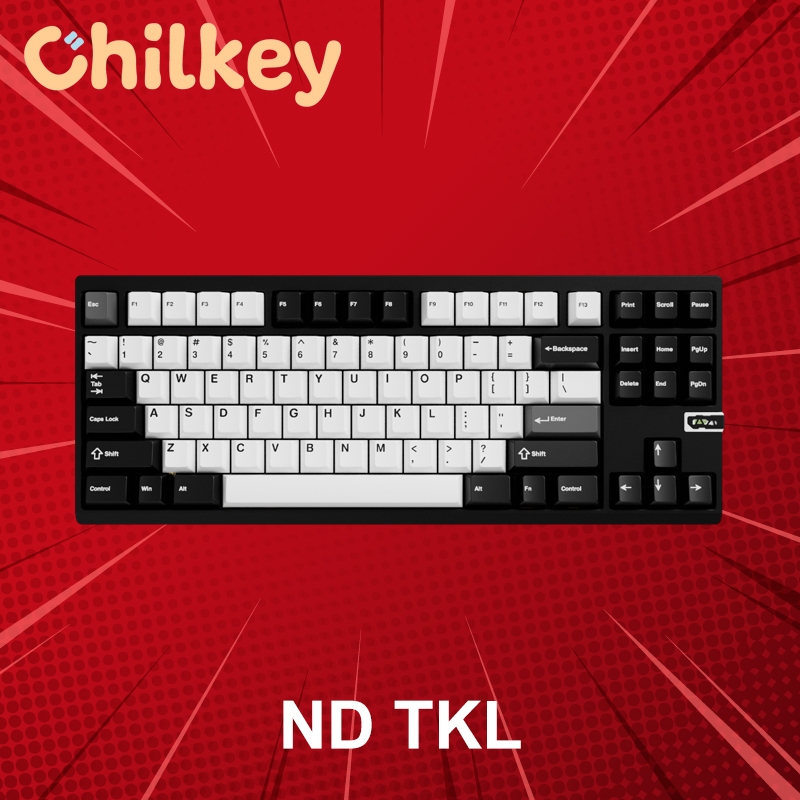 คีย์บอร์ดไร้สาย Chilkey ND TKL (ภาษาอังกฤษ) ประกันศูนย์ 1 ปี
