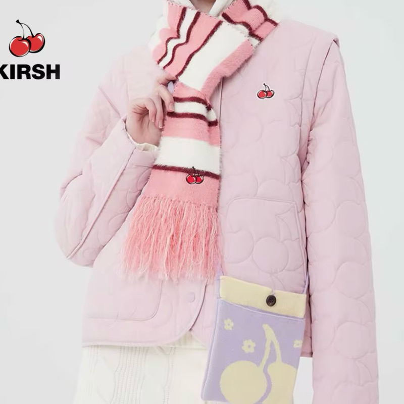 ผ้าพันคอ KIRSH CHERRY STRIPE MUFFLER |22AW