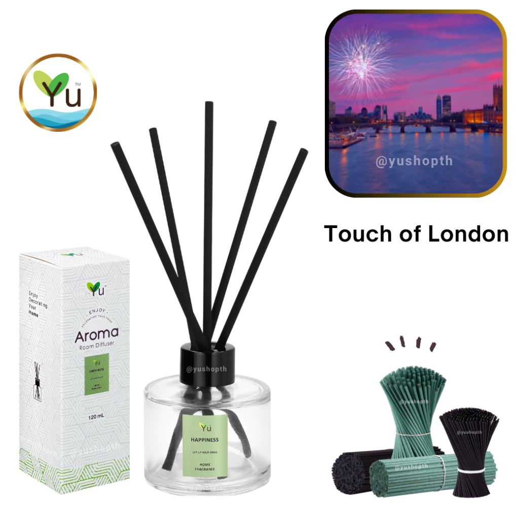 🌟 กลิ่น Touch of London | Room Diffuser ก้านไม้หอม : กลิ่นคล้าย Berberry Her London Dream EDP | 120 