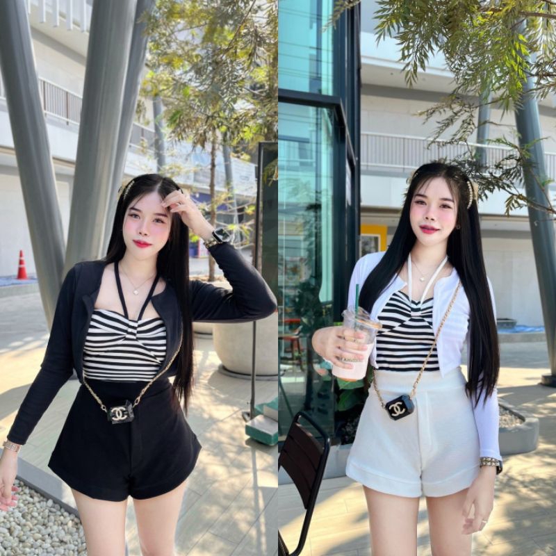 เซ็ต 3 ชิ้น ᶜᵘᵗᵉ 2สี น่ารักมาก