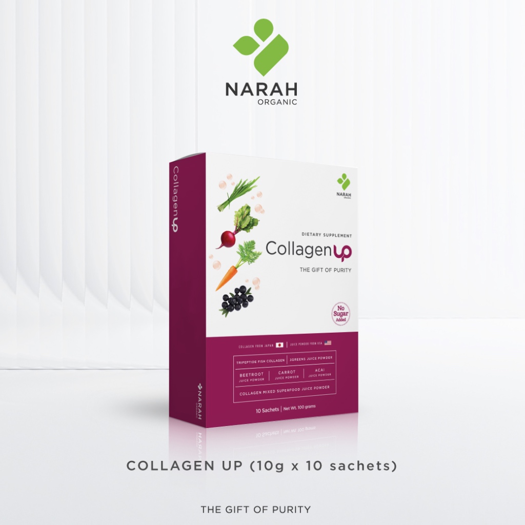 NARAH Collagen Up (นราห์ คอลลาเจนอัพ) Superfoods x Collagen Tripeptide x Acai Berry ผิวดี ชะลอวัย ล้