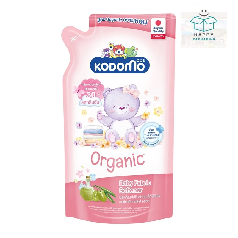 Kodomo โคโดโม น้ำยาปรับผ้านุ่มเด็ก ออร์แกนิค โอลีฟออยล์ 580 มล.