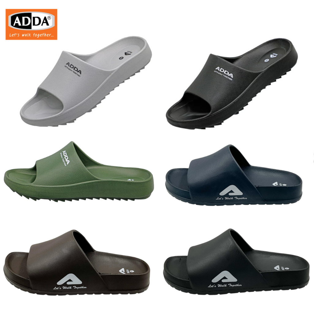 ADDA 59J01/58Z01 รองเท้าแตะสวม สำหรับผู้ชาย (ไซส์ 7-10)XBA/XON