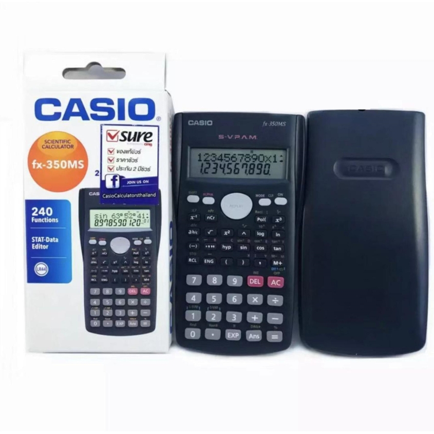 MJDJ/คาสิโอ FX-350MSนานาชาติ เครื่องคิดเลขวิทยาศาสตร์！ (สีดำ)