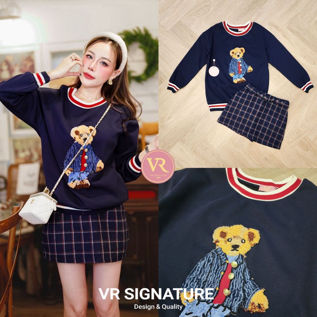 VR Signature Set เสื้อสเวตเตอร์​แขนยาว (*สอบถามสต๊อกก่อนกดสั่งน๊า)