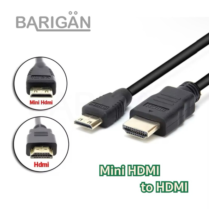 BARIGAN สาย Mini HDMI to HDMI ความยาว 1.8m สำหรับกล่อง Ai Box - กล้อง - TV