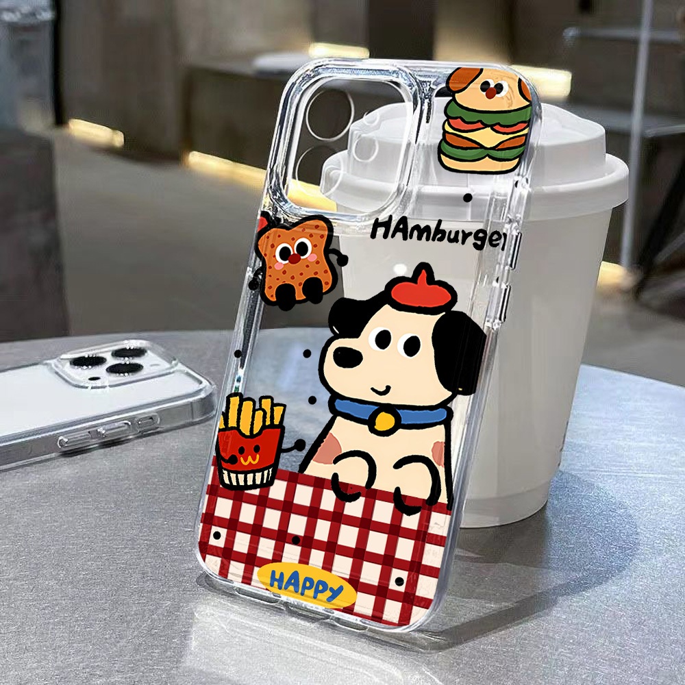 จัดส่งทันที เคสไอโฟน for iPhone 16 13 11 12 14 15 Pro Max 7 8 Plus SE X XR XS Max ทิวลิป Clear กันกระแทก Space Case