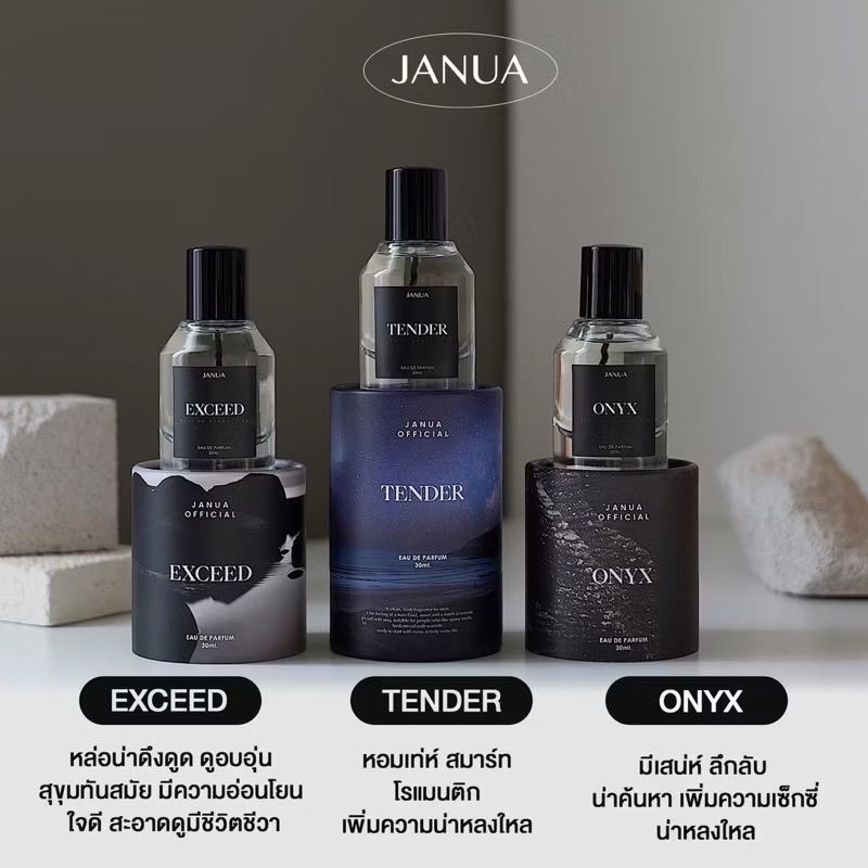 ของแท้ น้ำหอมแจนยัวร์ผู้ชาย janua for men น้ำหอมtender exceed onyx