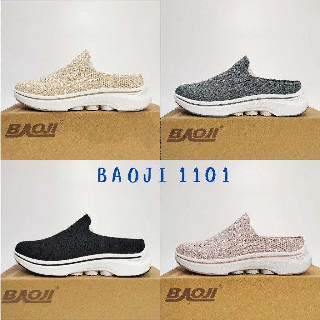 Baoji​ 1101 รองเท้าผ้าใบบาโอจิผู้หญิง​ รองเท้าผ้าใบเปิดส้น รุ่น BJW1101