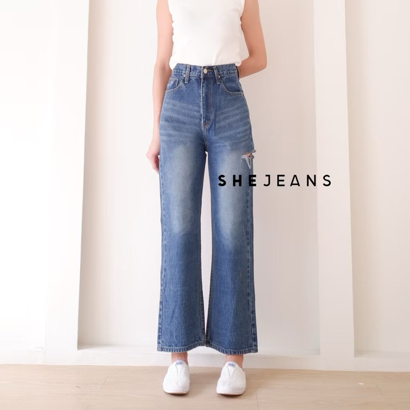 ส่งต่อ🖐🏻กางเกงยีนส์มือ2 ป้ายOops🍑 ยีนส์ สภาพดี ไซส์L เอว28 สะโพก38 ยาว38“