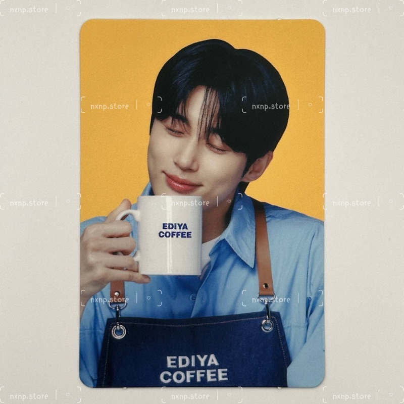 พร้อมส่ง‼️ ‧⁺ ꒰ Photocard ꒱˚ EDIYA COFFEE X BYEON WOO SEOK