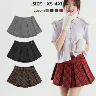 Bemingskirt041(XS-4XL) - Mercy Mini Skirt กระโปรงเทนนิสจีบรอ…