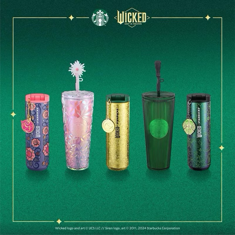 Starbucks Collection Wicked แก้ว ทัมเบลอร์ สินค้าใหม่ จากหนังสุดสนุก ในคอกเลกชั่น Starbucks + Wicked