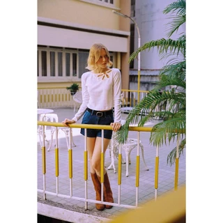 KANDA JEANS :Lily Long-sleeve top เสื้อยืด แขนยาว
