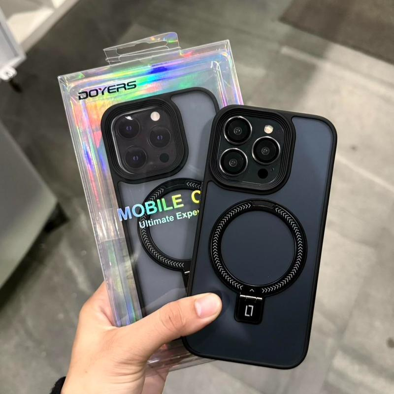 [iP17เข้าแล้ว] 🔥มีส่งด่วน ในกทม.🔥 Case Magnetic สีสโม๊คขุ่น-ชาร์จตั้งได้ เนื้อแมตต์ กันรอยนิ้วมือ