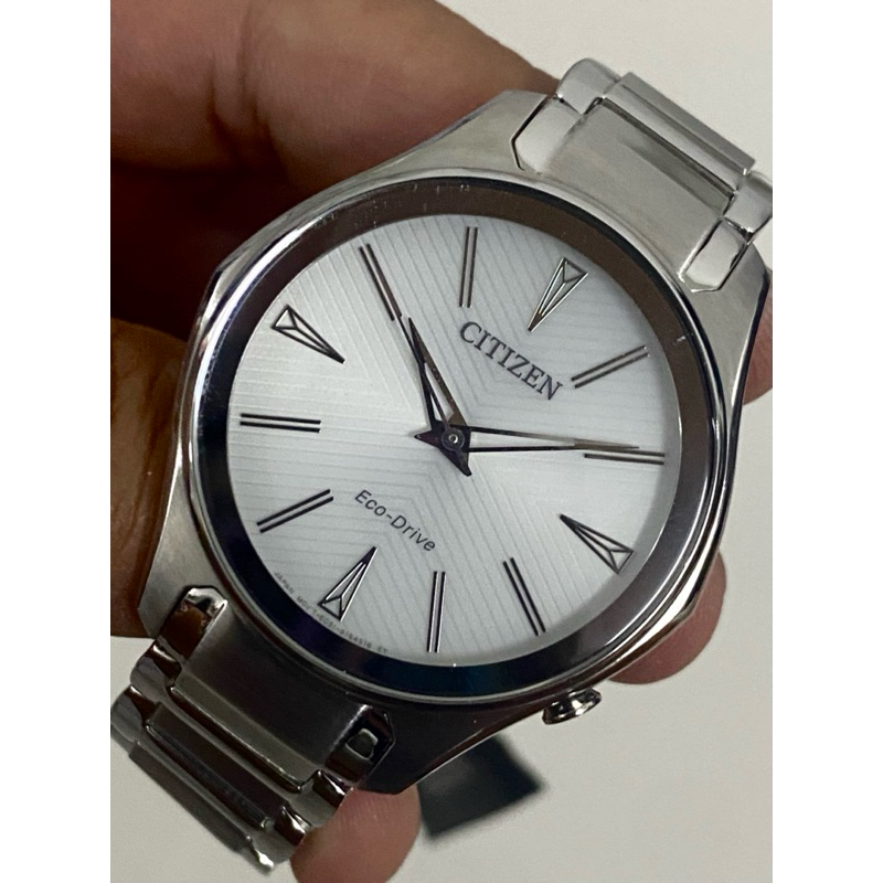 นาฬิกาข้อมือ Citizen Eco-Drive Ladies Watch White Dial EM0597-80A