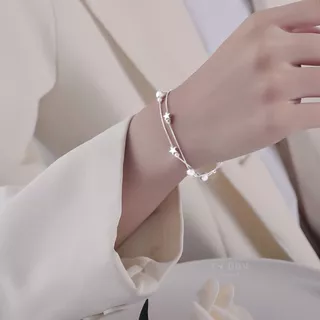 ESCOBAL กําไลเงิน Star Story สร้อยข้อมือเงินแท้ กําไรเงิน กําไลข้อมือผู้หญิง ข้อมือเงิน วาเลนไทน์