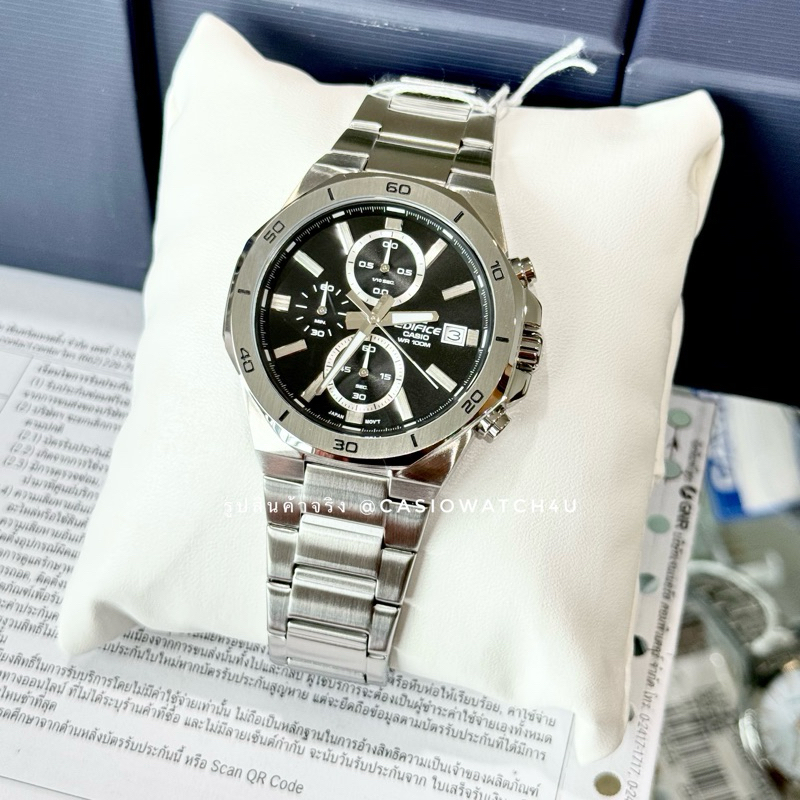 CASIO EDIFICE นาฬิกาข้อมือผู้ชาย รุ่น EFV-640D-1A / EFV-640D / EFV-640 รับประกันศูนย์เซ็นทรัล cmg