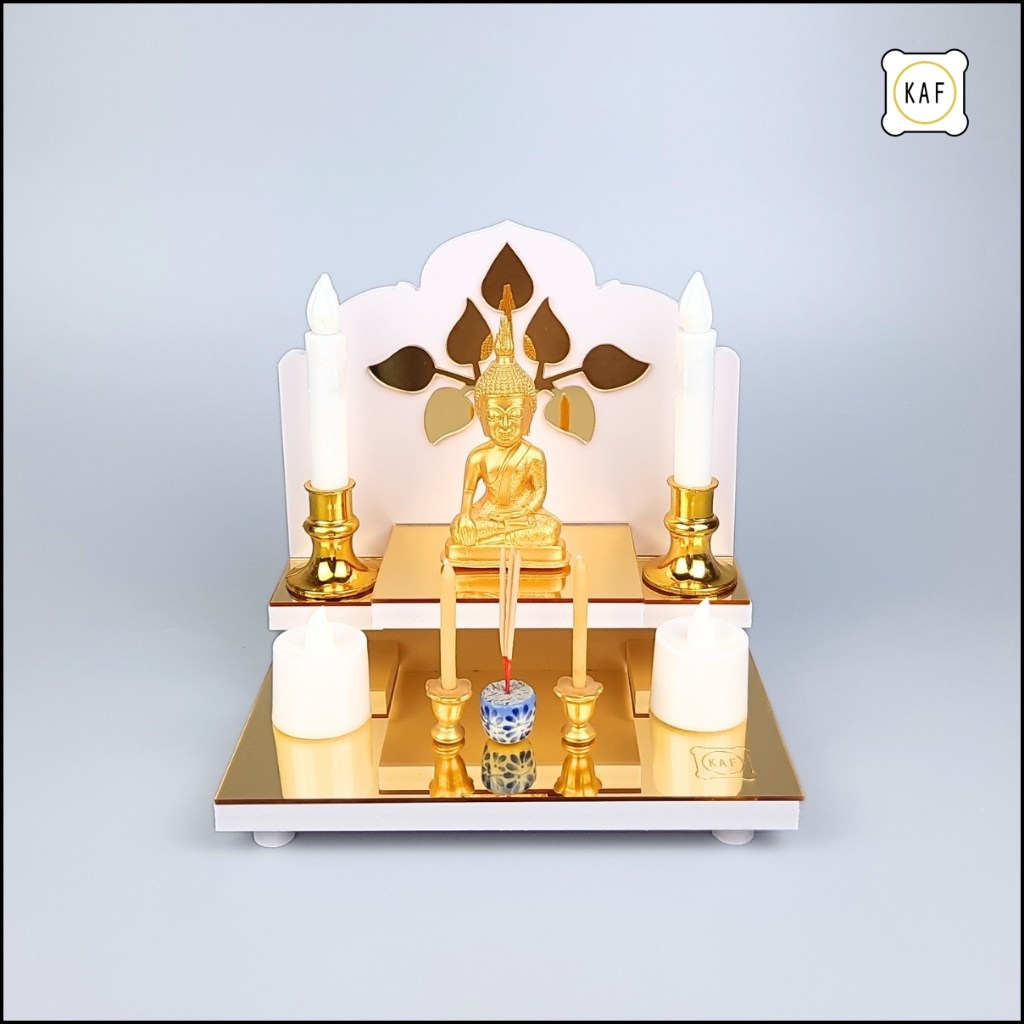 หิ้งพระมินิมอลกระจกทอง โมเดิร์นและมูเตลู สไตล์นี้ไม่ทำให้ผิดหวัง! G1-AC-INTER