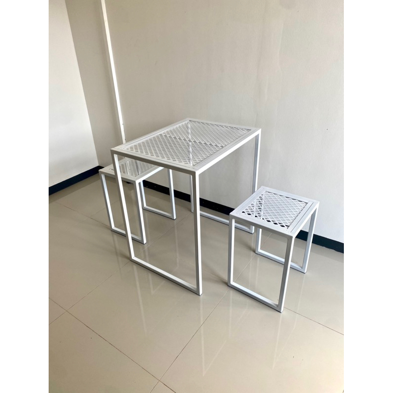 โต๊ะกลางแจ้ง โต๊ะมินิมอล ทนแดนทนฝนไม่เป็นสนิม