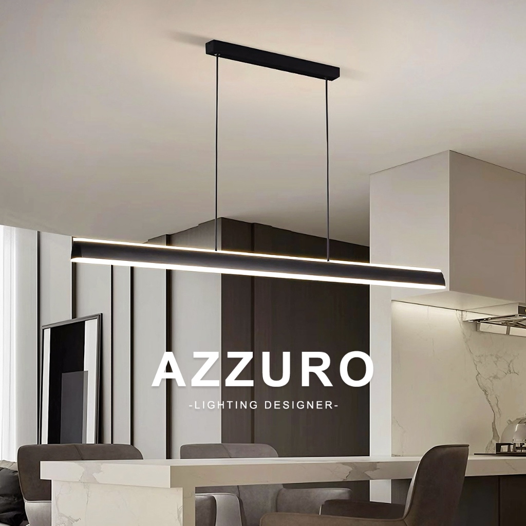 【AZZURO】โคมไฟระย้าร้านอาหาร โคมไฟระย้า มีรีโมทควบคุมเปิดปิดปรับไฟได้ สไตล์มินิมอล