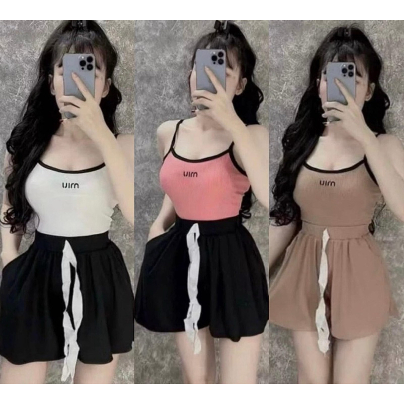 ชุดเช๊ท 2 ชิ้น เสื้อ+กางเกง