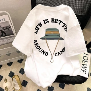 B BLUES เสื้อยืดผู้ชาย ลําลอง ผ้าฝ้าย แขนสั้น คอกลม ไม่ย้วย ไม่หด ผ้านุ่มใส่สบาย แฟชั่นฤดูร้อน สําหรับผู้ชาย และผู้หญิง