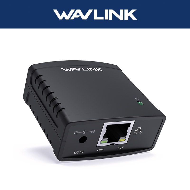 Wavlink USB2.0 Network Print Server LAN Print Share Server for USB Printers LPR Print Protocol 10/10