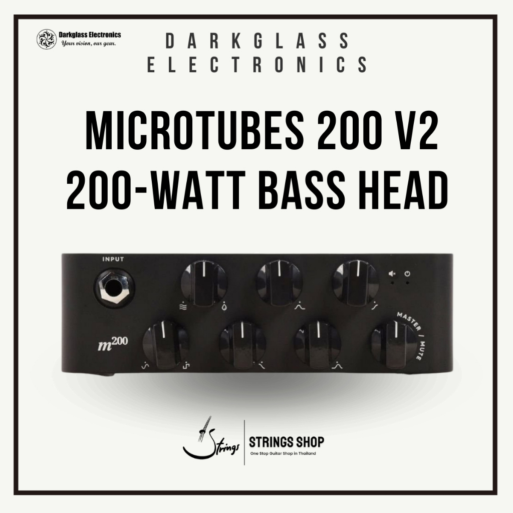 หัวแอมป์เบส Darkglass Microtubes 200 v2 - 200-watt Bass Head