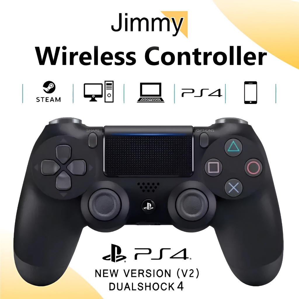 Jimmy จอยเกมส์ pc จอยเกมส์มือถือ จอยบลูทูธไร้สาย จอย PC Joy Stick มีระบบสั่น จอยPS4ไร้สาย USB For PC