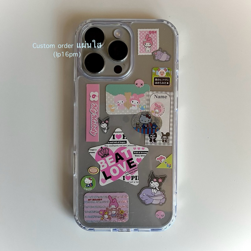 แผ่นใส เคสโทรศัพท์ เคสไอโฟน ตกแต่งสติ๊กเกอร์ ip11 ip15 ip15pro vintage sticker