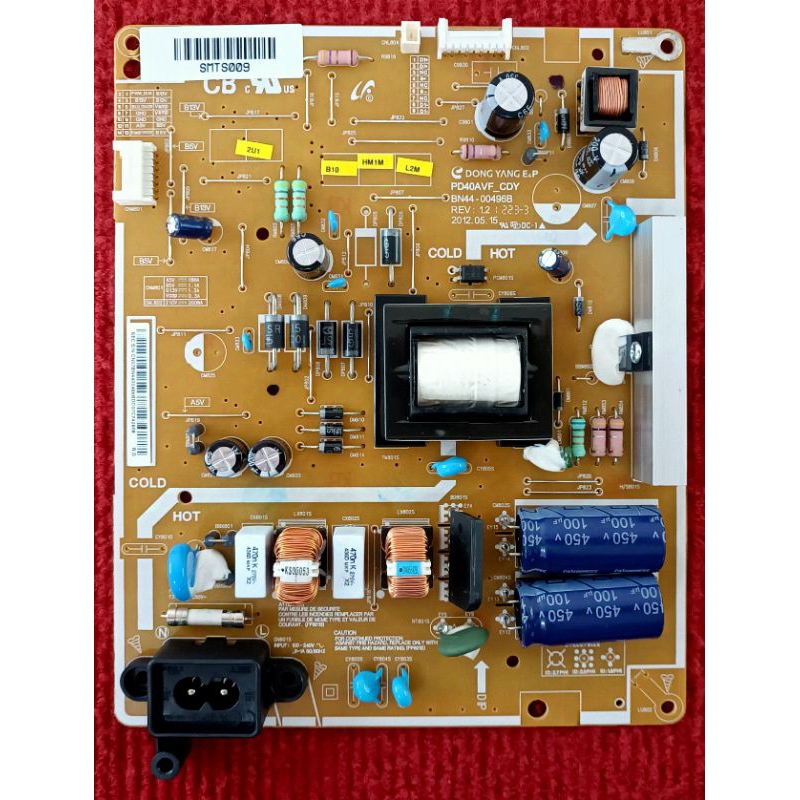 เพาเวอร์ซัพพลายทีวี  SAMSUNG รุ่น UA40EH5000R พาสบอร์ด BN44-00496B / BN44-00666A / BN44-00496A