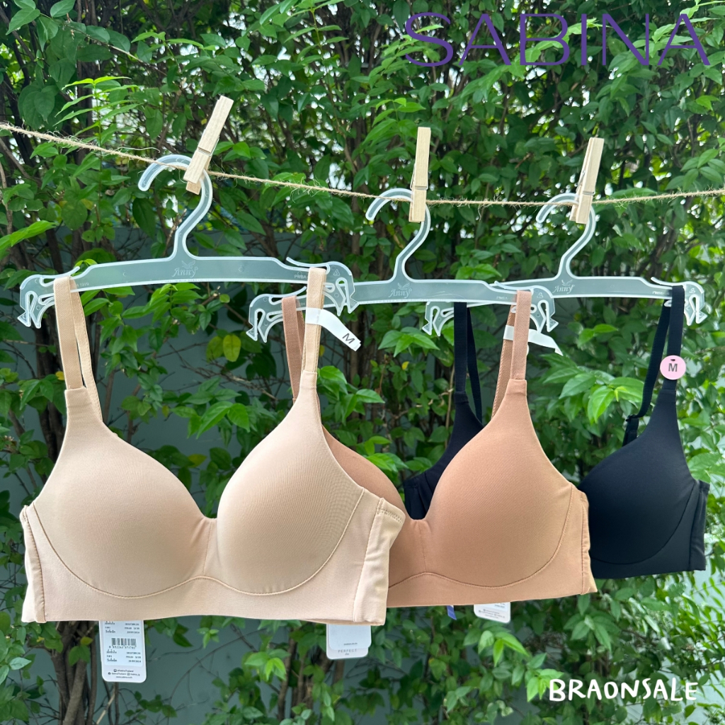 รหัส SBXD7309 Sabina เสื้อชั้นใน (ไม่มีโครง) รุ่น Perfect Bra รหัส SBXD7309BK สีดำ SBXD7309C3 สีเนื้