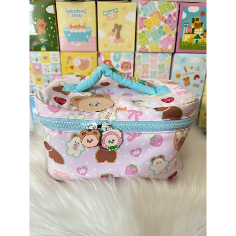 HEJ Bonnie Polka Bonnie Makeup Bag กระเป๋าเครื่องสำอางค์