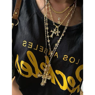 ౨ৎ🫧 พร้อมส่ง 🌷 𐙚⋆ สร้อยคอ สร้อยY2K สร้อยไม้กางเขน สายคอสายฝอ สร้อยแฟชั่น (ส่งด่วน)