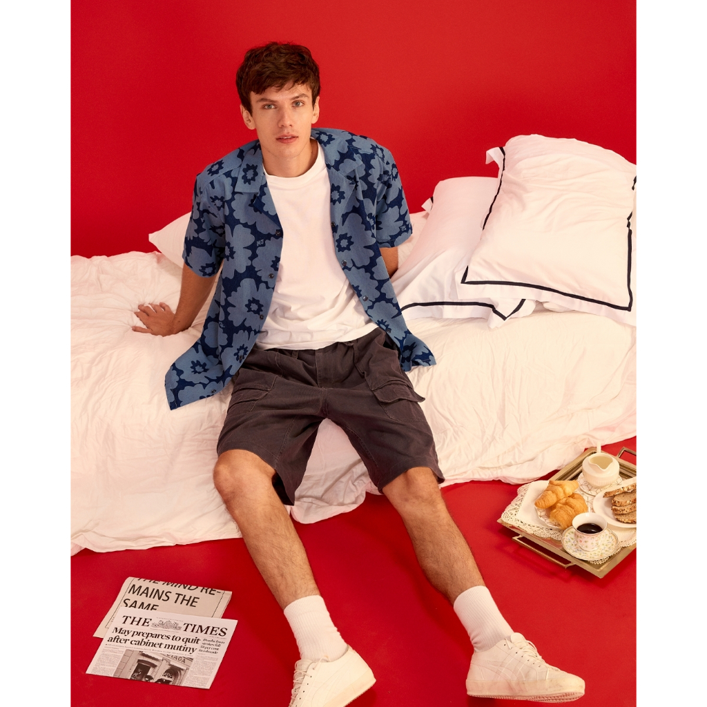 Flower Denim Adult Shirt