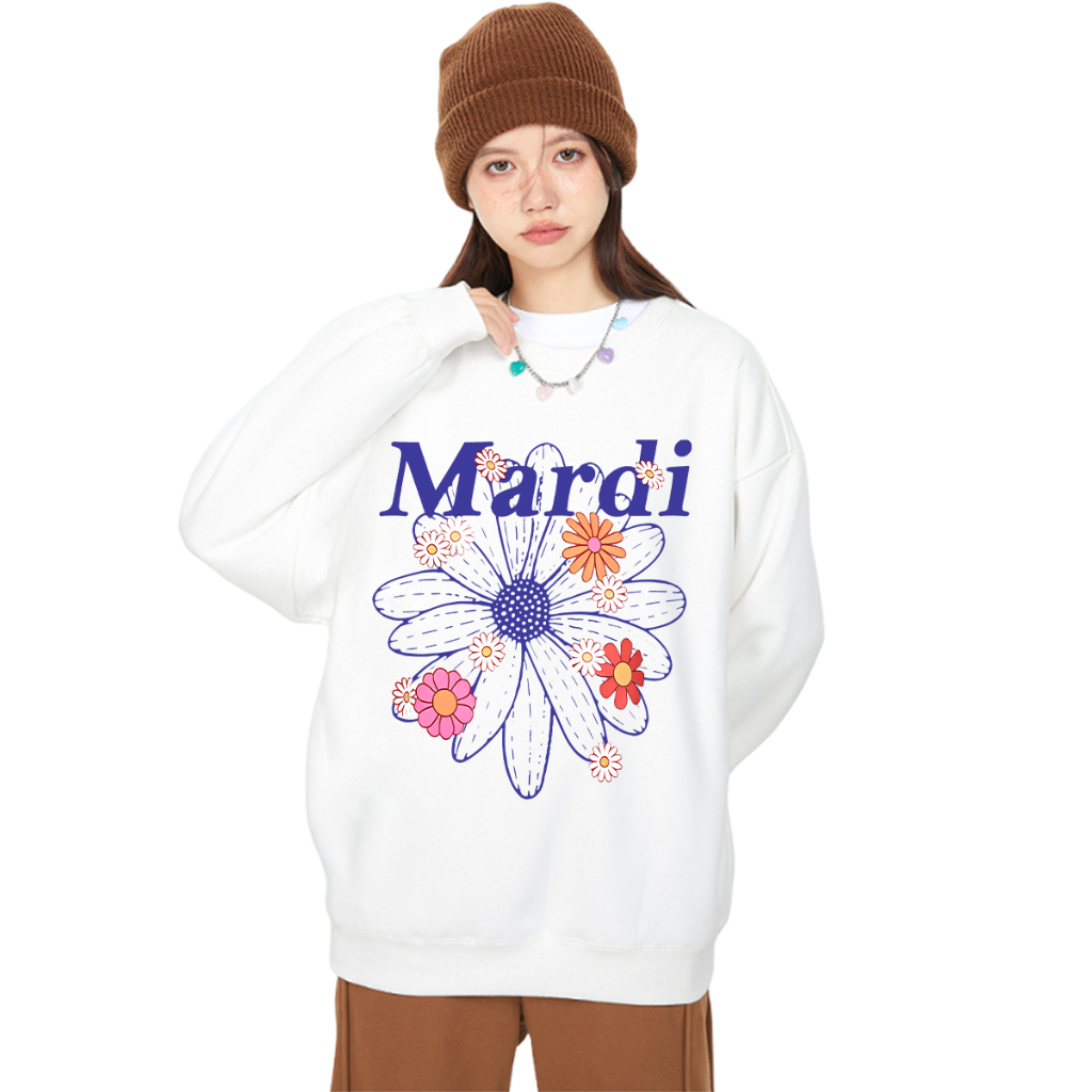 เสื้อ Mardi Mercredi Sweat เสื้อแขนยาว Mardi ทรงเกาหลี