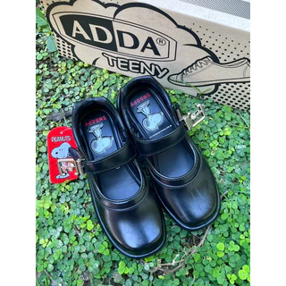 💦พร้อมส่ง💦 Adda ลิขสิทธิ์แท้ รุ่น 41S01 Snoopy รองเท้านักเรียนเด็กผู้หญิง ลายสนูปปี้ รองเท้านักเรียน หนังดำ