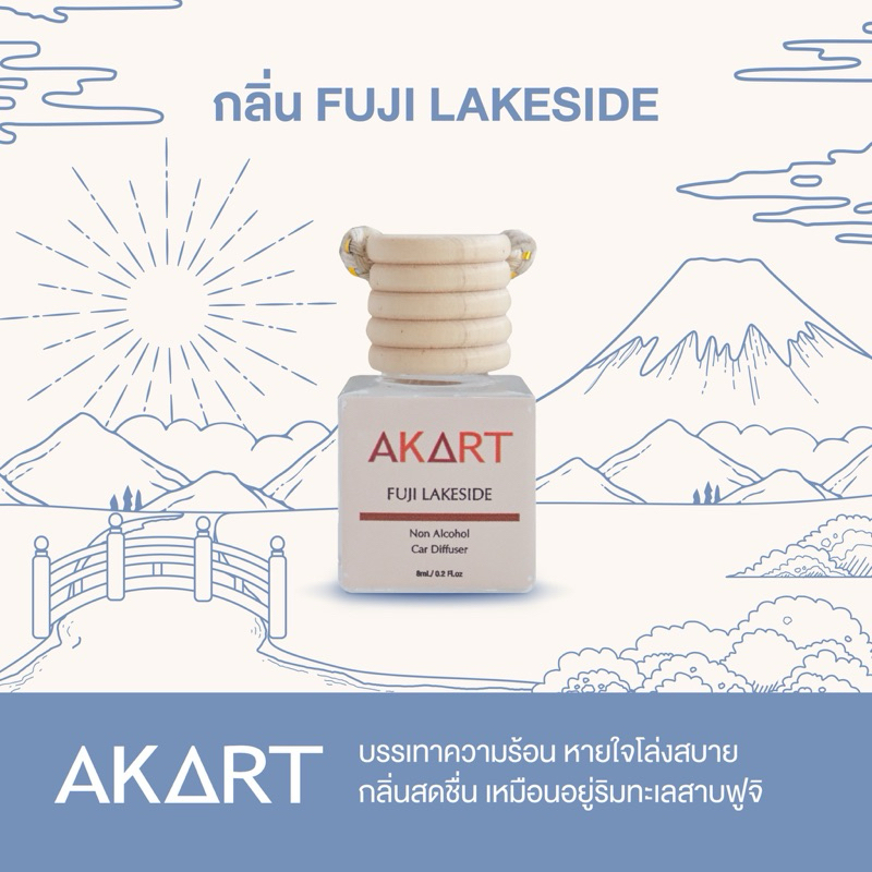 กลิ่นฟูจิขายดีอันดับ 2(Fuji lakeside)น้ำหอมติดรถยนต์ Akartbrand Special Japan Collection