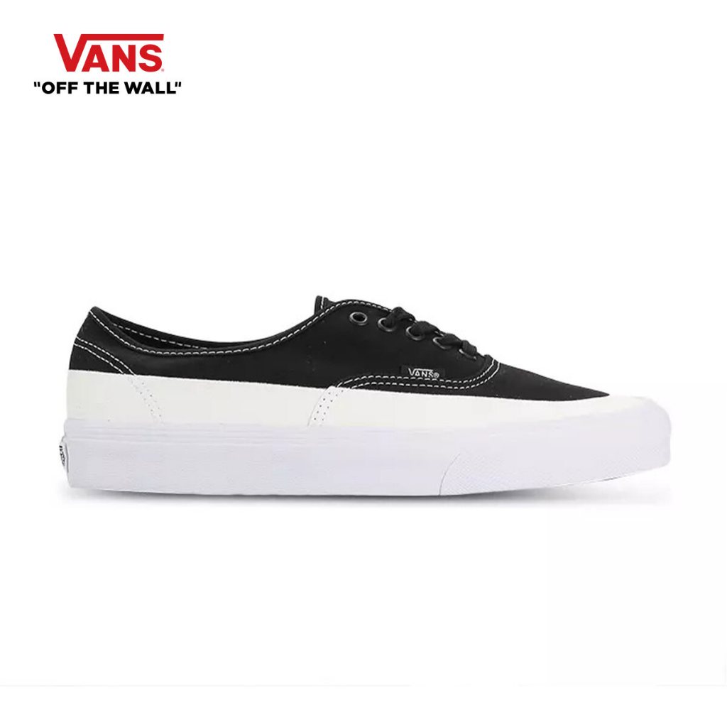 VANS AUTHENTIC - SOLE DIP BLACK/WHITE รองเท้า รองเท้าผ้าใบ ผู้ชาย ผู้หญิง