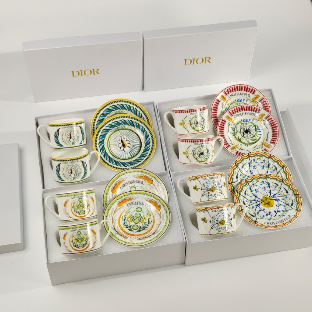 Dior MAISON Spring/Summer Autumn/Winter Collection Early Spring Collection Bone Porcelain Coffee Cup