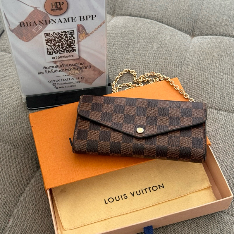 lv damier vallet bag💯%