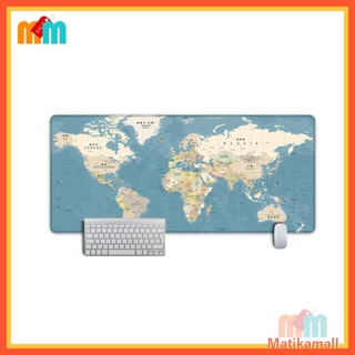 พร้อมส่ง แผ่นรองเมาส์ ขนาดใหญ่ ลายแผนที่โลก World Map Gaming Mouse Pad