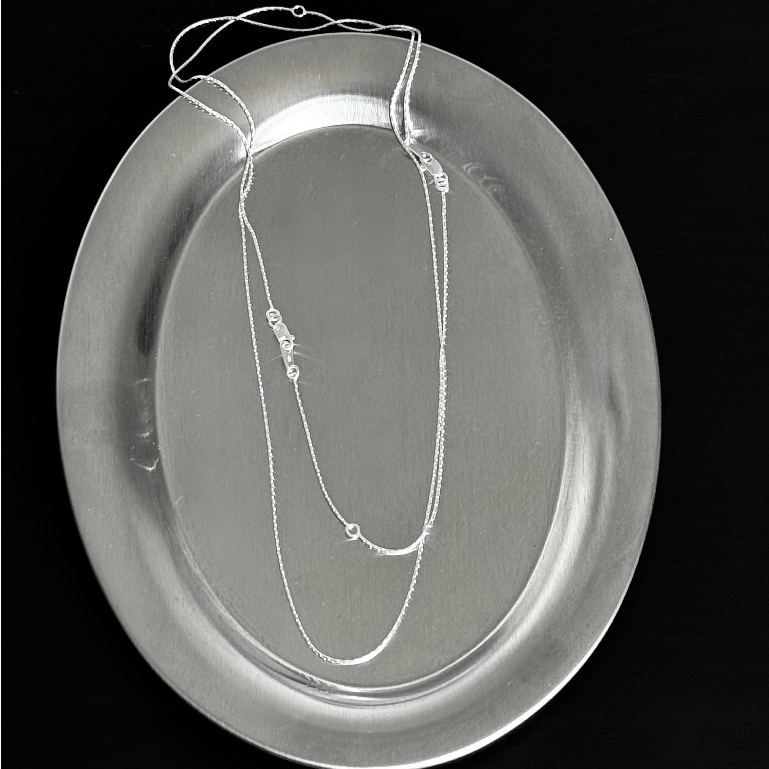 (necklace,เฉพาะสร้อย) : CUTTING NECKLACE SILVER925 / สร้อยคอเงินแท้ สร้อยคอโซ่ เงินแท้ | YOUR WISHLI