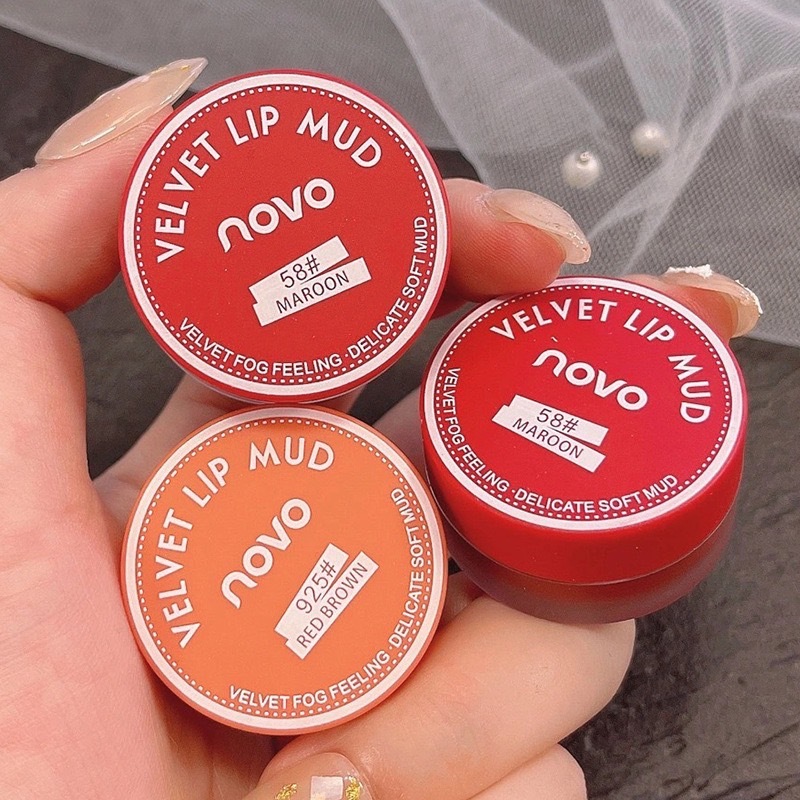 NO. 5461 NOVO Velvet Lip Mud โนโว เวลเวท ลิป มัด ลิปสติก เนื้อครีม เนื้อแมทท์